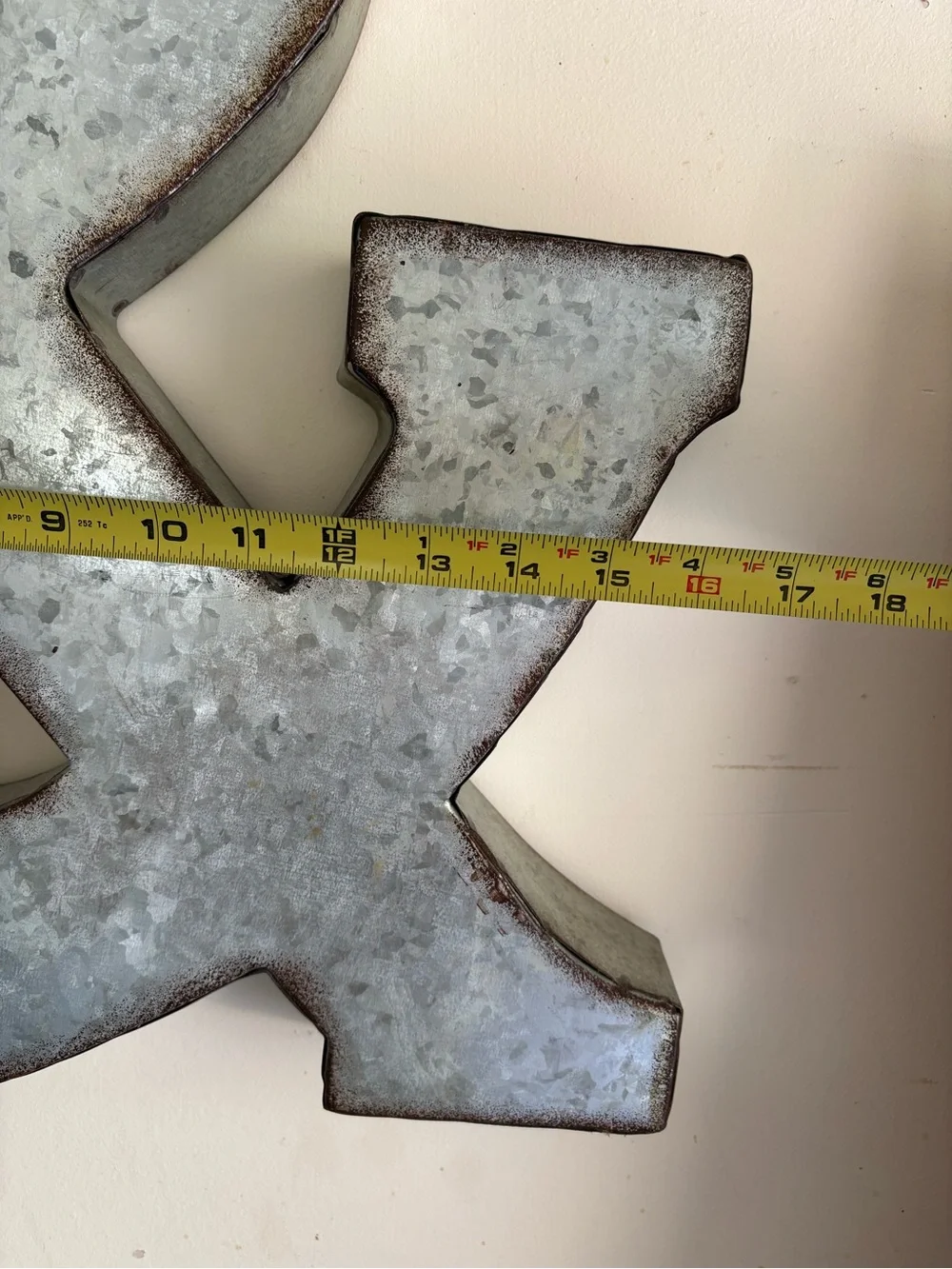 Hobby Lobby Galvanized Silver Metal Wall Accent